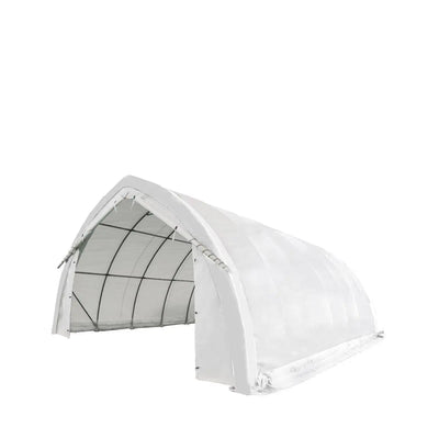 20' x 30' arch wall peak ceiling storage shelter with 17 oz PVC cover and drive through doors, TMG-ST2032PV