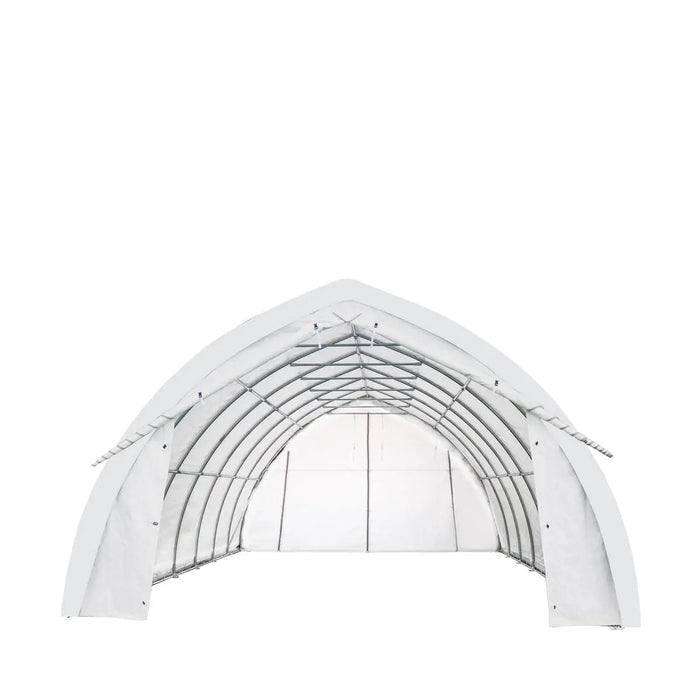 20' x 30' arch wall peak ceiling storage shelter with 17 oz PVC cover and drive through doors, TMG-ST2032PV