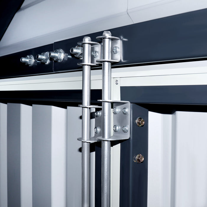 20' x 40' Metal Garage Shed, 9' High Double Front Doors, 13’ Peak, 800 Sq-Ft TMG-MS2040