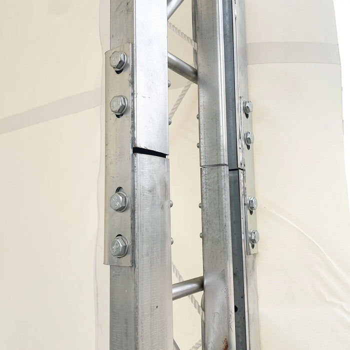 Snow Series™ 40' x 60' Dual Truss Storage Shelter, 25 PSF Snow Load Rated, Engineering Drawing, Heavy Duty 21 oz PVC Cover & Drive Through Doors, TMG-DTE4060-SR25
