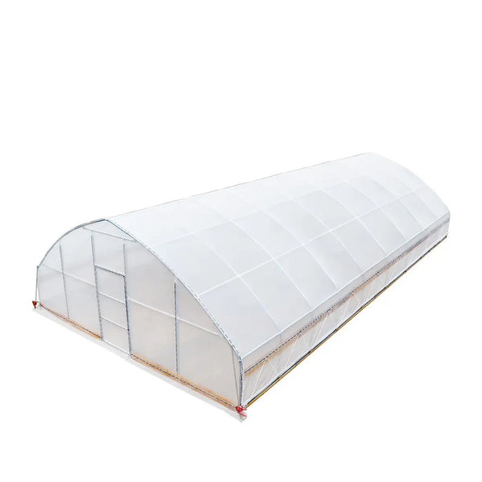 25' x 40' Tunnel Greenhouse Grow Tent w/6 Mil Clear EVA Plastic Film, Cold Frame, Hand Crank Roll-Up Sides, Peak Ceiling Roof, TMG-GH2540-V2 (Previously GH2540)