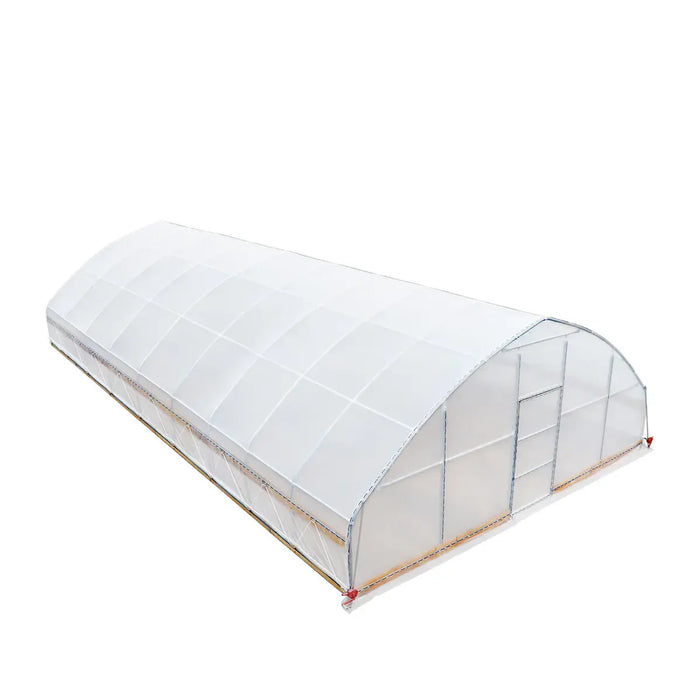 25' x 40' Tunnel Greenhouse Grow Tent w/6 Mil Clear EVA Plastic Film, Cold Frame, Hand Crank Roll-Up Sides, Peak Ceiling Roof, TMG-GH2540-V2 (Previously GH2540)