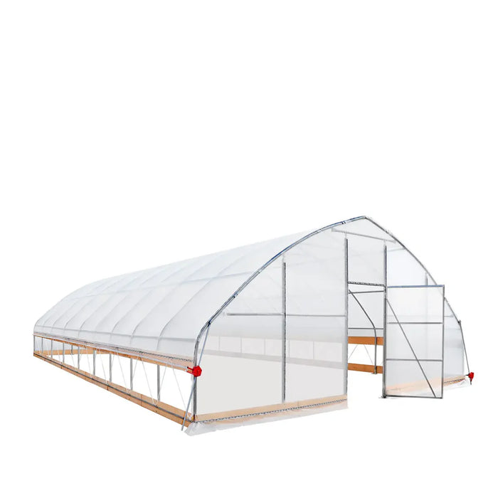 25' x 40' Tunnel Greenhouse Grow Tent w/6 Mil Clear EVA Plastic Film, Cold Frame, Hand Crank Roll-Up Sides, Peak Ceiling Roof, TMG-GH2540-V2 (Previously GH2540)