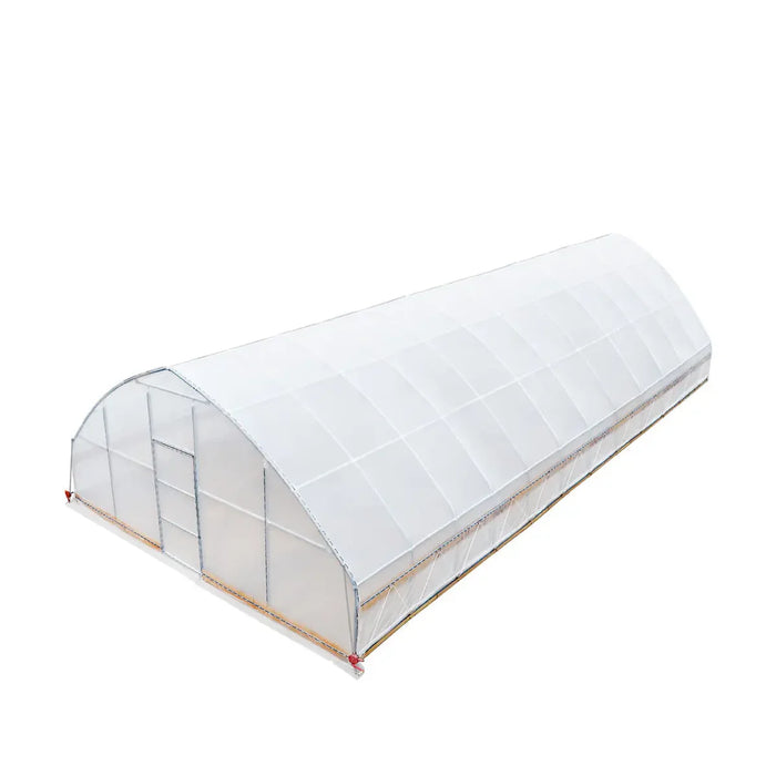 25' x 50' Tunnel Greenhouse Grow Tent w/6 Mil Clear EVA Plastic Film, Cold Frame, Hand Crank Roll-Up Sides, Peak Ceiling Roof, TMG-GH2550-V2 (Previously GH2550)