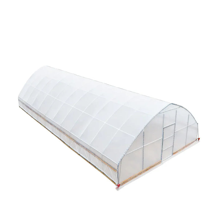 25' x 50' Tunnel Greenhouse Grow Tent w/6 Mil Clear EVA Plastic Film, Cold Frame, Hand Crank Roll-Up Sides, Peak Ceiling Roof, TMG-GH2550-V2 (Previously GH2550)