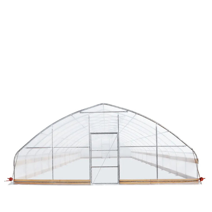 25' x 50' Tunnel Greenhouse Grow Tent w/6 Mil Clear EVA Plastic Film, Cold Frame, Hand Crank Roll-Up Sides, Peak Ceiling Roof, TMG-GH2550-V2 (Previously GH2550)
