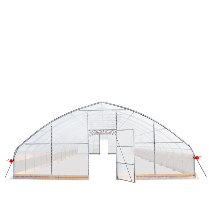 25' x 50' Tunnel Greenhouse Grow Tent w/6 Mil Clear EVA Plastic Film, Cold Frame, Hand Crank Roll-Up Sides, Peak Ceiling Roof, TMG-GH2550-V2 (Previously GH2550)
