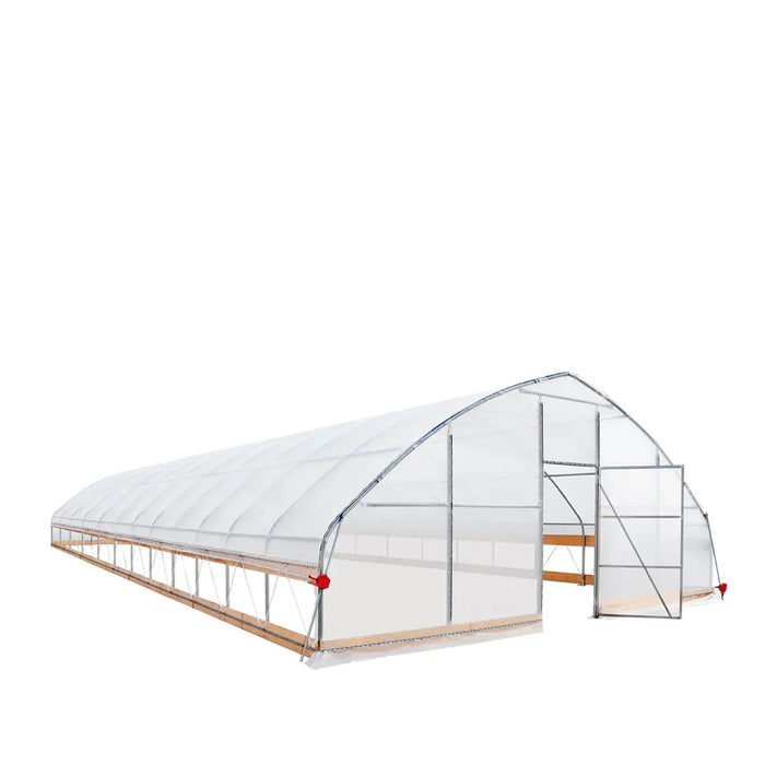 25' x 50' Tunnel Greenhouse Grow Tent w/6 Mil Clear EVA Plastic Film, Cold Frame, Hand Crank Roll-Up Sides, Peak Ceiling Roof, TMG-GH2550-V2 (Previously GH2550)