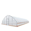 25' x 50' Tunnel Greenhouse Grow Tent w/6 Mil Clear EVA Plastic Film, Cold Frame, Hand Crank Roll-Up Sides, Peak Ceiling Roof, TMG-GH2550-V2 (Previously GH2550)