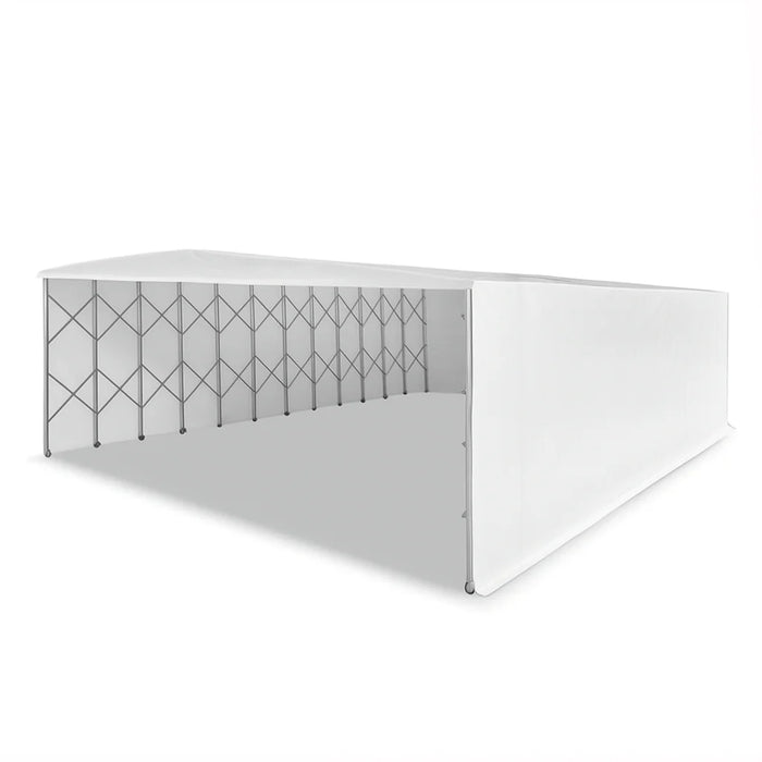 33' x 50' Retractable Mobile Shelter, 13' Clearance Height, 8" Lockable Wheels, 27 oz PVC Cover, TMG-ST3350M TMG Industrial CA