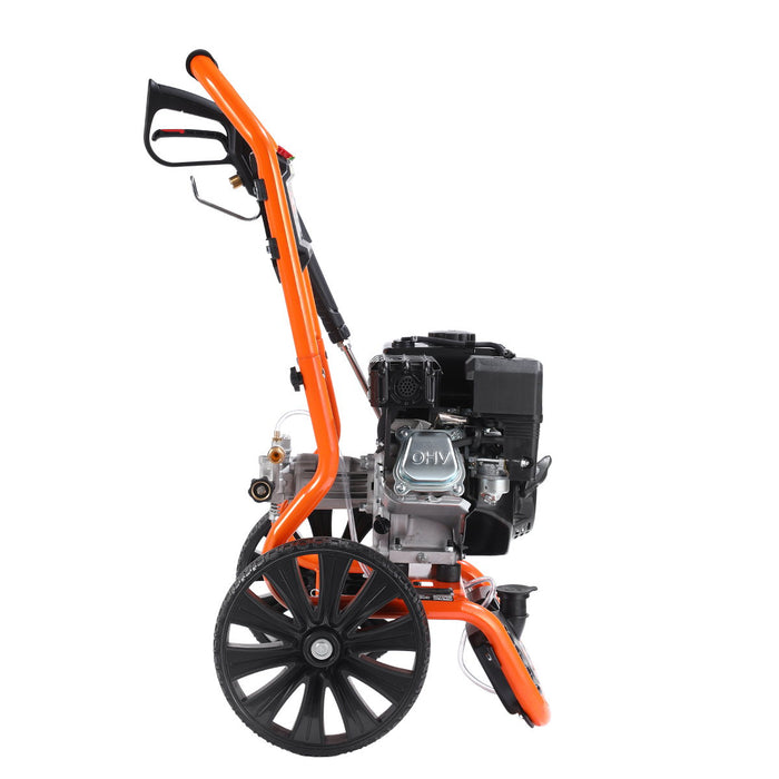 2900 PSI Gas Pressure Washer, 2.5 GPM, 212cc Gas Engine, 25' Hose, 12" Wheels, TMG-GPW30RH