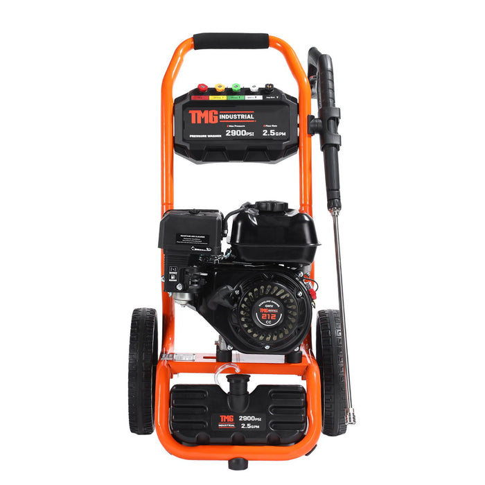 2900 PSI Gas Pressure Washer, 2.5 GPM, 212cc Gas Engine, 25' Hose, 12" Wheels, TMG-GPW30RH