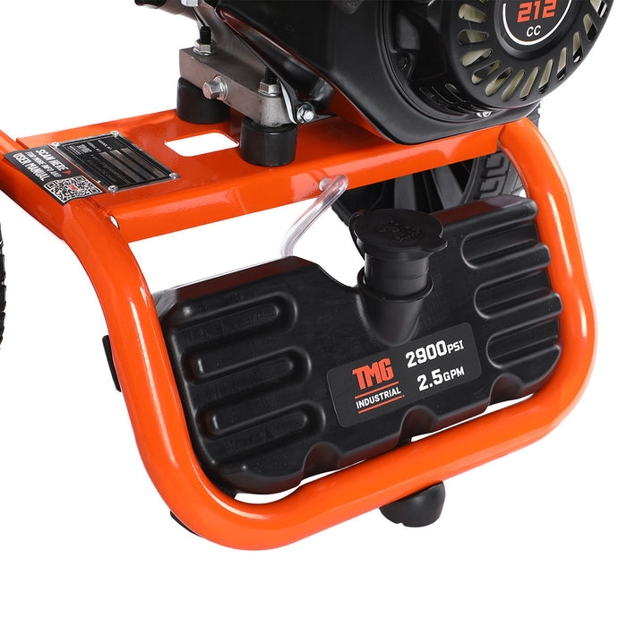 2900 PSI Gas Pressure Washer, 2.5 GPM, 212cc Gas Engine, 25' Hose, 12" Wheels, TMG-GPW30RH