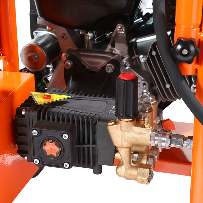 Nettoyeur haute pression à essence 3600 PSI, 4 GPM, moteur à essence 420cc, pompe triplex industrielle, enrouleur de tuyau 98', TMG-GPW36R