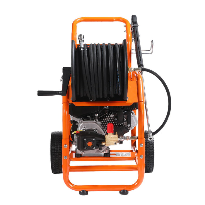 3335 PSI Gas Pressure Washer, 3.2 GPM, 274cc Gas Engine, Industrial Triplex Pump, 98' Hose Reel, TMG-GPW34LF