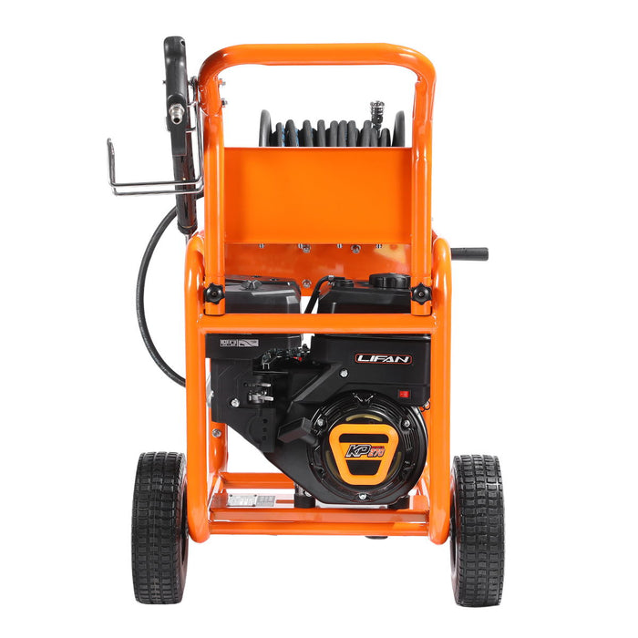 3335 PSI Gas Pressure Washer, 3.2 GPM, 274cc Gas Engine, Industrial Triplex Pump, 98' Hose Reel, TMG-GPW34LF