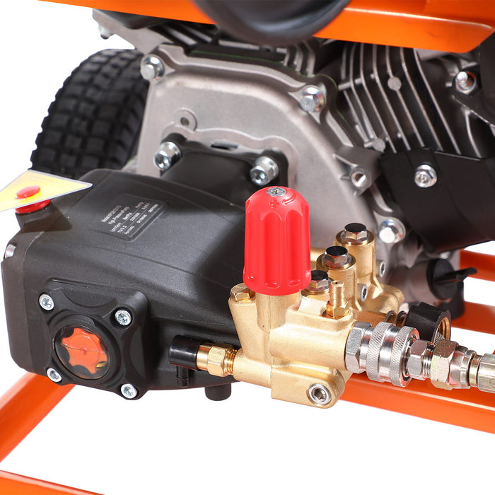 3335 PSI Gas Pressure Washer, 3.2 GPM, 274cc Gas Engine, Industrial Triplex Pump, 98' Hose Reel, TMG-GPW34LF