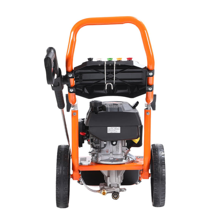 2900 PSI Gas Pressure Washer, 2.5 GPM, 200cc Gas Engine, 25' Hose, 12" Wheels, Fold-Down Handle, TMG-GPW30RV