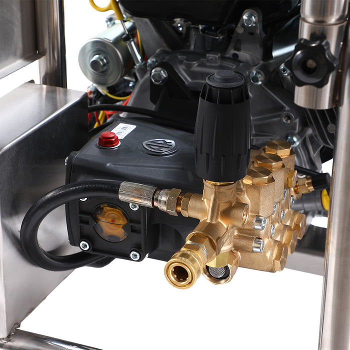 3600 PSI Gas Pressure Washer, 4 GPM, 408cc Vanguard Engine, AR Industrial Triplex Pump, 98' Hose Reel, TMG-GPW36BS