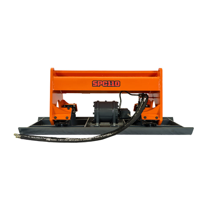 72" Skid Steer Plate Compactor Attachment, 11000lb Compaction Force, Quick Attach, TMG-SPC110