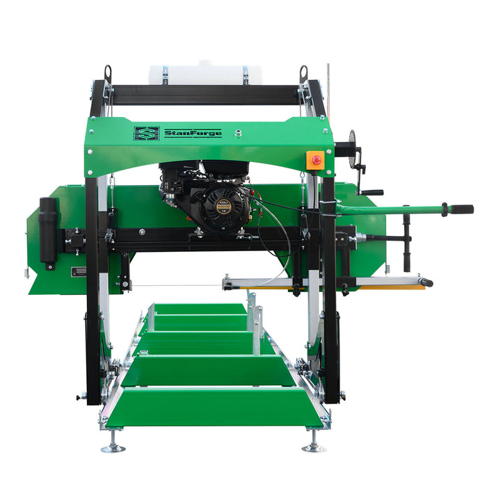 Stanforge Portable 30" Sawmill with 15 HP Gas Engine – Bandsaw Mill for 12' Logs, SF-PSM30R