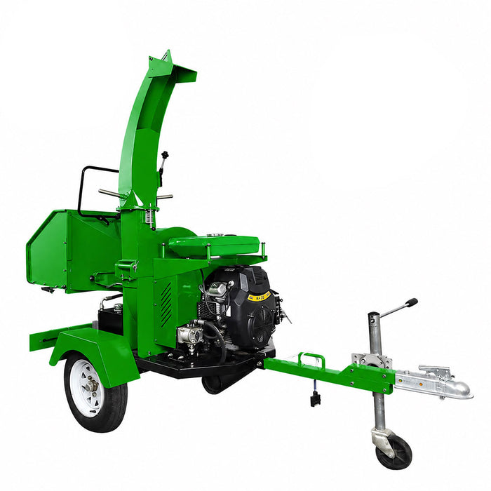 6" Wood Chipper, 25HP V-Twin Gas Engine, Hydraulic Feeding, 2" Hitch Tow-Behind, SF-GWC25HP