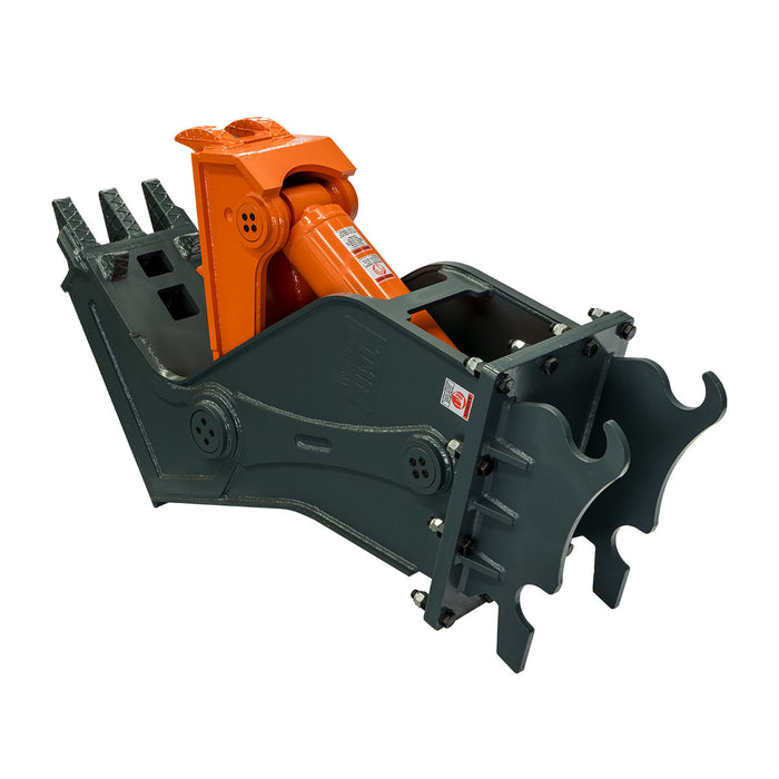 Hydraulic Pulverizer for 10-18 Ton Excavators, 65 Ton Crushing Force, Concrete Crusher, Rebar Cutting Jaw, TMG-EHP65
