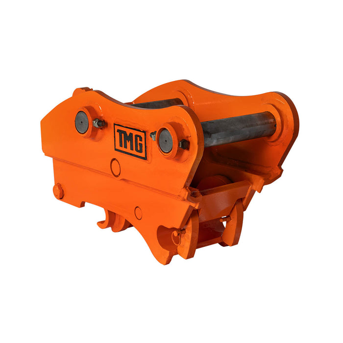 TMG Industrial Quick Coupler for Excavator, 2” Pin Diameter, 10-¼”-12-½” Pin Spread, Built-In Lifting Point (3300 Lb Rating), TMG-EQC50