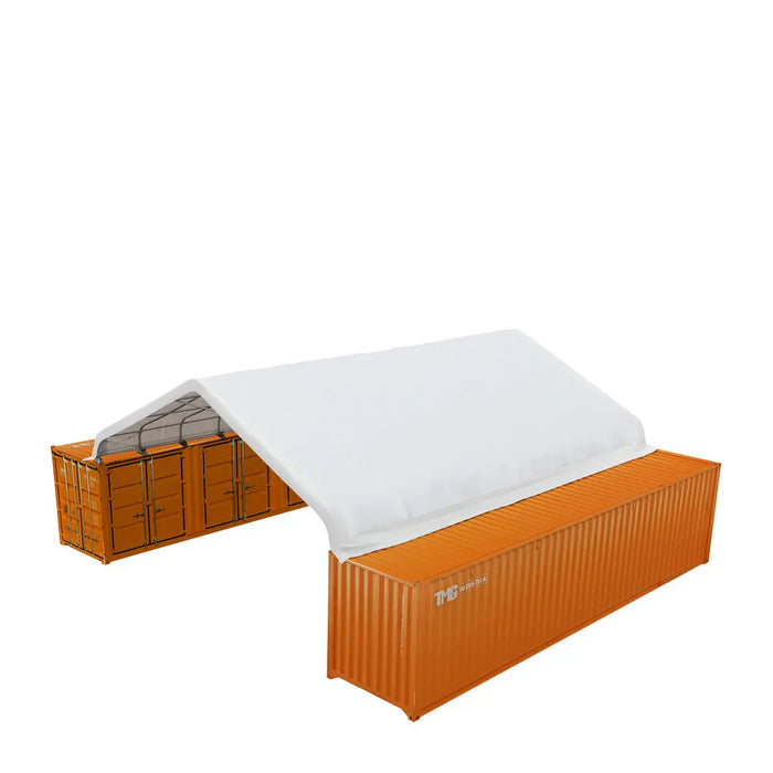 TMG Heavy Series™ 30' x 40' PVC Fabric Container Peak Roof Shelter, Fire Retardant, Water Resistant, UV Protected, TMG-ST3041CV (Previously ST3040CV)