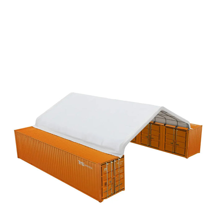 TMG Heavy Series™ 30' x 40' PVC Fabric Container Peak Roof Shelter, Fire Retardant, Water Resistant, UV Protected, TMG-ST3041CV (Previously ST3040CV)