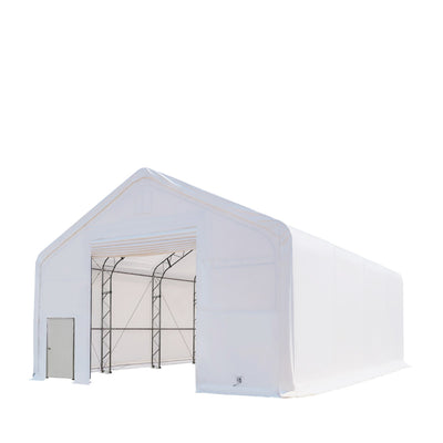 TMG Industrial 30' x 40' Dual Truss Storage Shelter with Heavy Duty 17 oz PVC Cover, TMG-DT3042