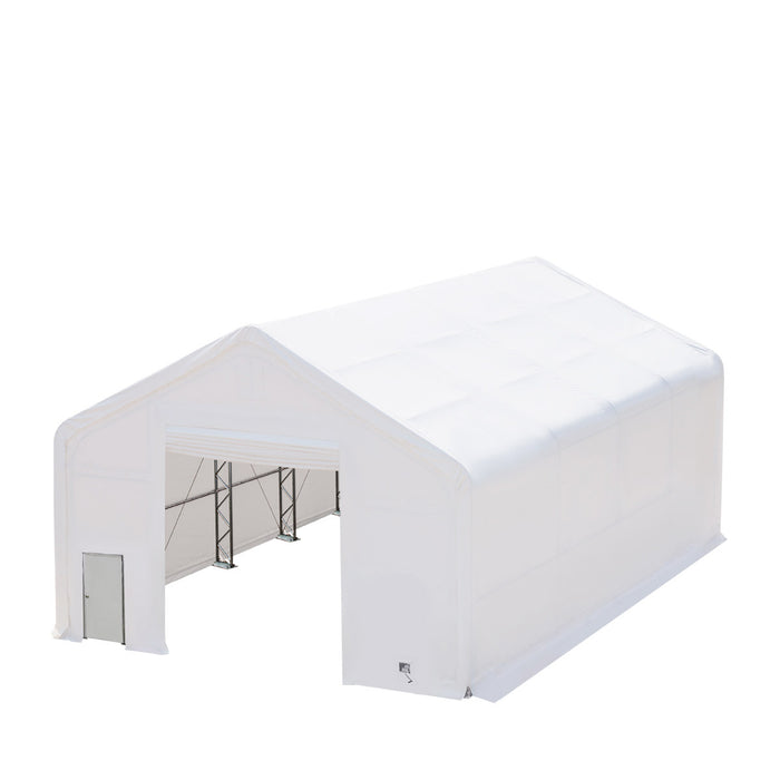 TMG Industrial 30' x 40' Dual Truss Storage Shelter with Heavy Duty 17 oz PVC Cover, TMG-DT3042