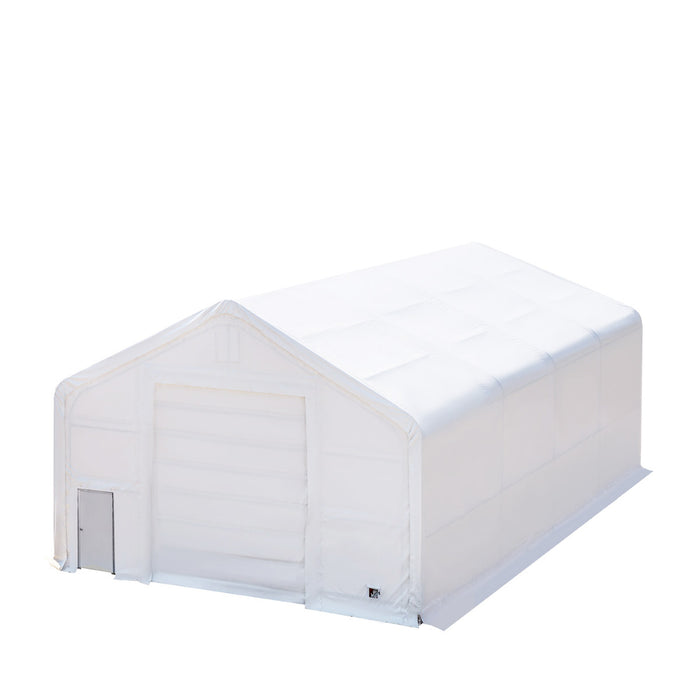 TMG Industrial 30' x 40' Dual Truss Storage Shelter with Heavy Duty 17 oz PVC Cover, TMG-DT3042