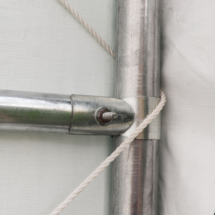 TMG-ST3042CE 30' x 40' PE fabric container peak roof shelter, fire retardant and UV protected