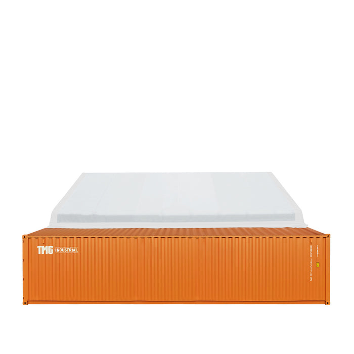 TMG-ST3042CE 30' x 40' PE fabric container peak roof shelter, fire retardant and UV protected