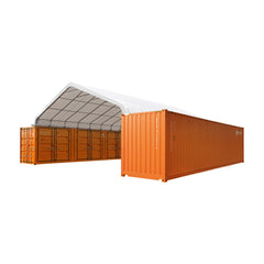 30' x 40' Peaked Roof Container Shelter with Heavy Duty 11 oz PE Tarpaulin, TMG-ST3042C (Previously ST3040C)
