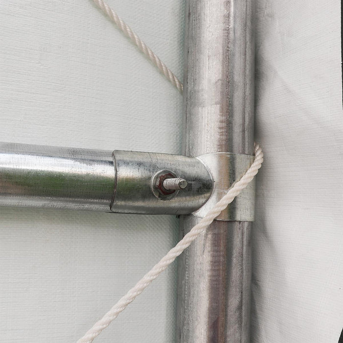 TMG-ST3052E 30' x 50' straight wall peak ceiling storage shelter with 10 oz PE cover
