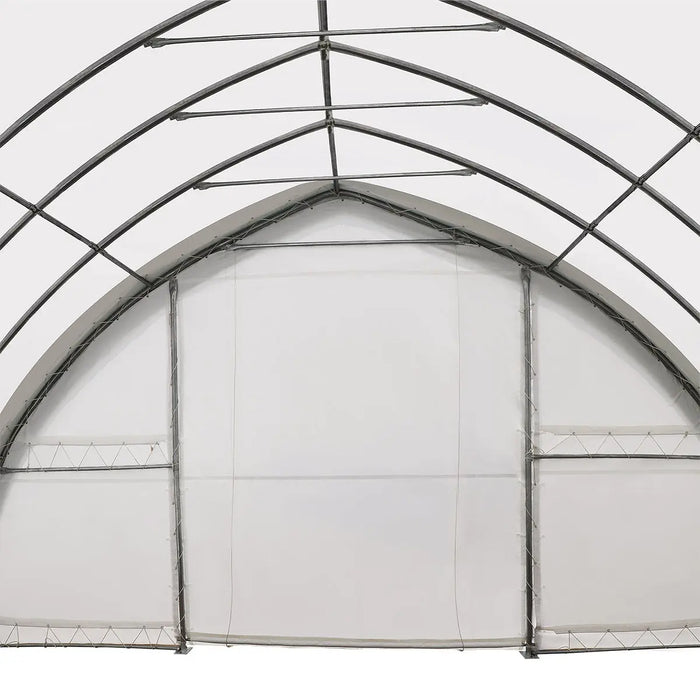 30' x 60' Peak Ceiling Storage Shelter with Heavy Duty 11 oz PE Cover & Drive Through Doors, TMG-ST3062E(Previously ST3060) TMG Industrial