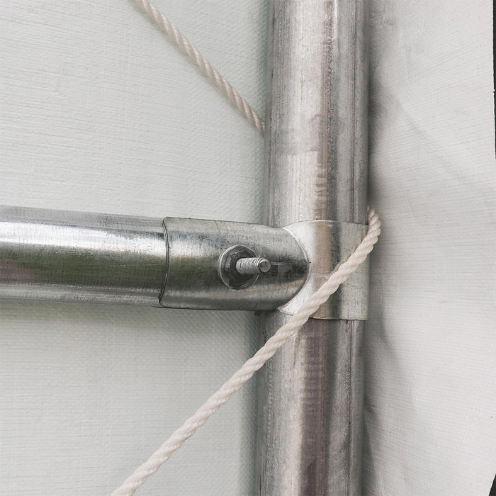 TMG-ST3062V 30x60 peak ceiling storage shelter with heavy duty 17 oz PVC cover, galvanized steel frame, and drive-through roll-up doors for equipment storage