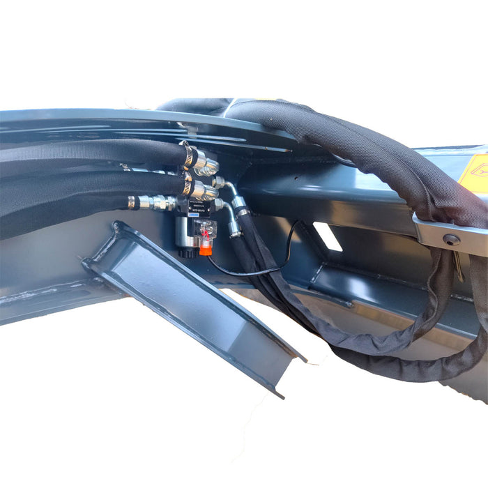 3300 lb Skid Steer Rotary Log Grapple, 360° Rotation, 49″ Opening, for 40-75 HP Skid Steers, TMG-SLG50