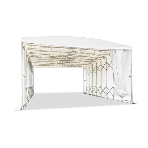 TMG-ST3350M retractable shelter, 33' x 50', 27 oz PVC, galvanized frame