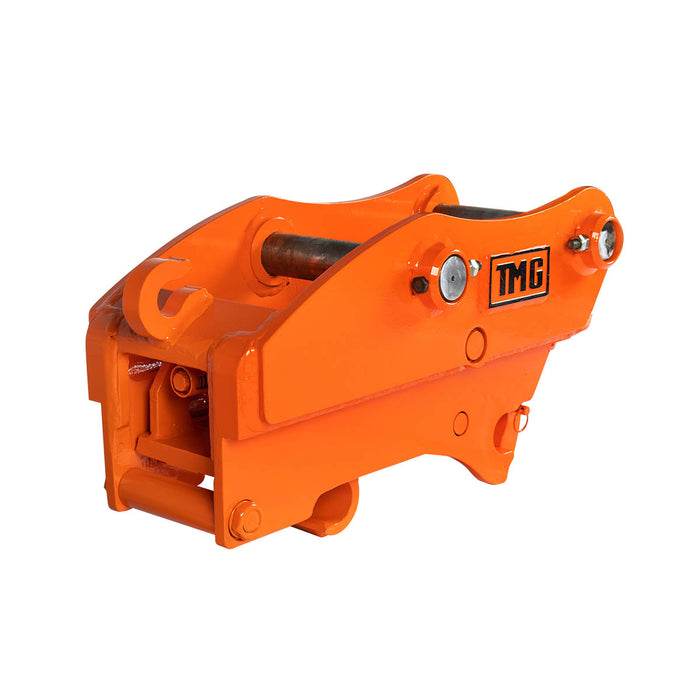 TMG Industrial Quick Coupler for Excavator, 1-¾” Pin Diameter, 10-¼”-12-½” Pin Spread, Built-In Lifting Point (3300 Lb Rating), TMG-EQC45