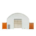 TMG-DT4022CG8 40' x 20' dual truss container shelter with heavy duty 21 oz PVC cover and fully enclosed front and back walls
