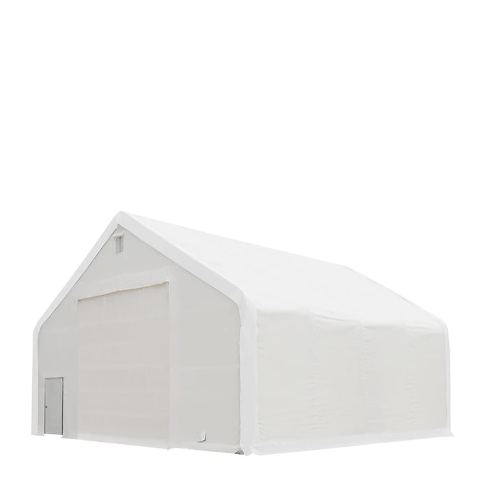 Snow Series™ 40' x 40' Dual Truss Storage Shelter, 35 PSF Snow Load Rated, Engineering Drawing, Heavy Duty 21 oz PVC Cover & Drive Through Doors, TMG-DTE4040-SR35