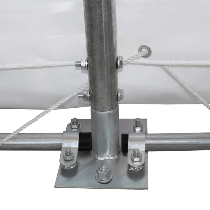 Snow Series™ 40' x 40' Dual Truss Storage Shelter, 35 PSF Snow Load Rated, Engineering Drawing, Heavy Duty 21 oz PVC Cover & Drive Through Doors, TMG-DTE4040-SR35