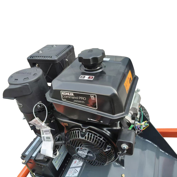 TMG-AFM48K 48" ATV flail mower with 14 HP Kohler engine and tow-behind side shift