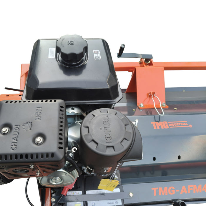TMG-AFM48K 48" ATV flail mower with 14 HP Kohler engine and tow-behind side shift
