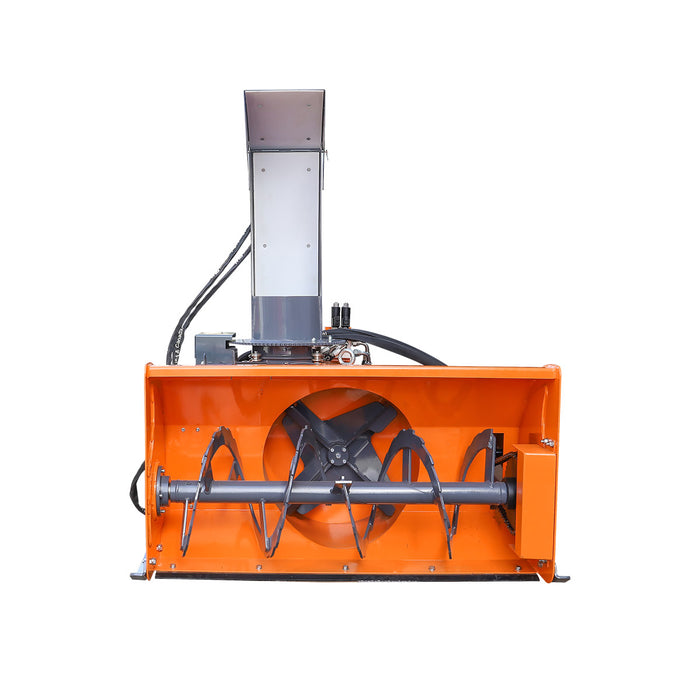 TMG-SSB48 48" mini skid steer snow blower with 20" impeller and 360° hydraulic motor-driven chute