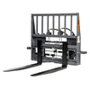 48" Pallet Fork for Skid Steer, Heavy Duty Class II Forks, Hydraulic Side Shift, 4,200 lbs Capacity and Wide Guard, TMG-SPF48S