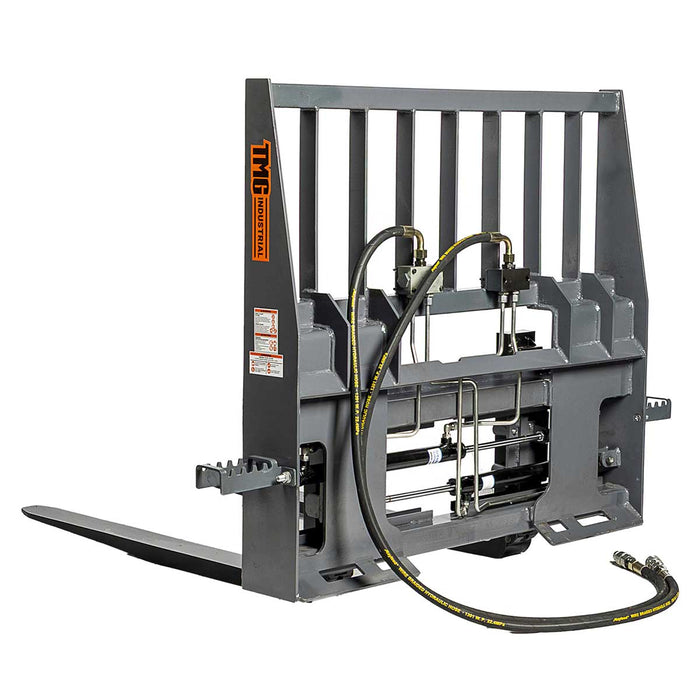48 inch pallet fork for skid steer with hydraulic side shift and 4200 lb capacity TMG-SPF48S